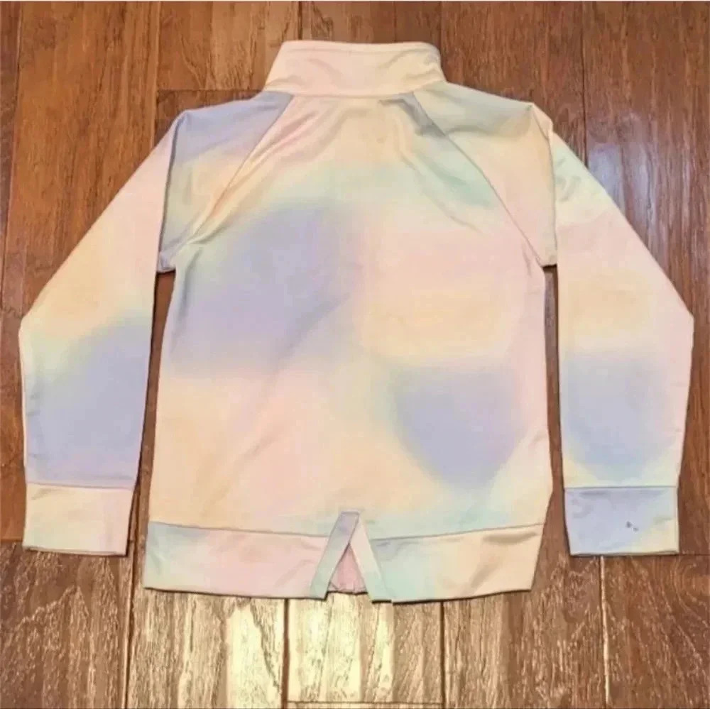 Adidas Rainbow Full Zip Girls Jacket, Size 6 - Picture 6 of 12